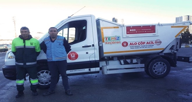 KEÇİÖREN´DE ?ALO ÇÖP ACİL? HİZMETTE
