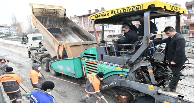 Mamak´ın Bir Yıllık Asfalt Bilançosu
