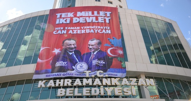Kahramankazan Azerbaycan için tek yürek oldu