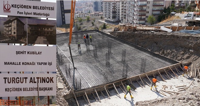 KEÇİÖREN´DE YENİ MAHALLE KONAĞININ TEMELLERİ ATILDI