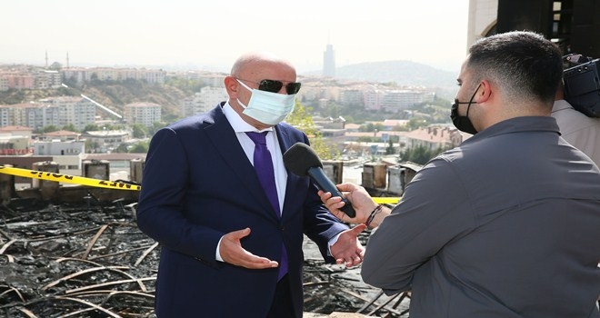 SEMERKANT SOFRASINDA YANGIN ÇIKTI