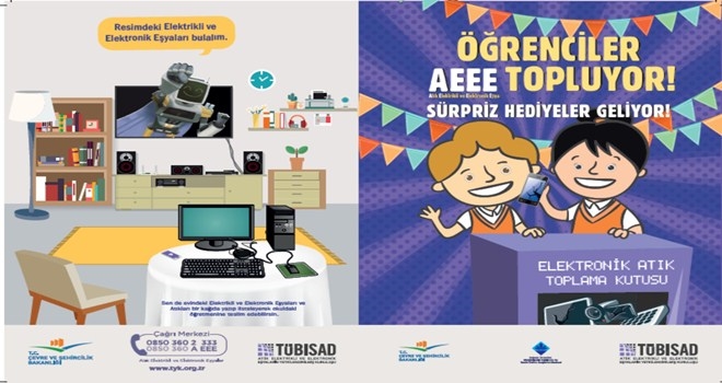 Yenimahalle okullarından 12 ton elektronik atık toplandı