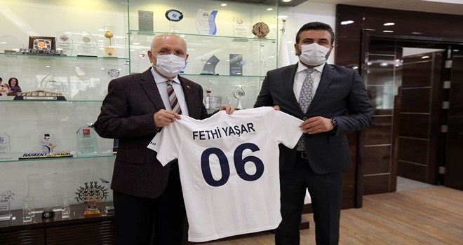 Başkan Yaşar, Ankaragücü yönetimini ağırladı