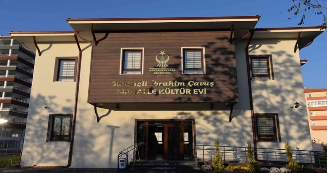 İlk mahalle kültür evi tamamlandı