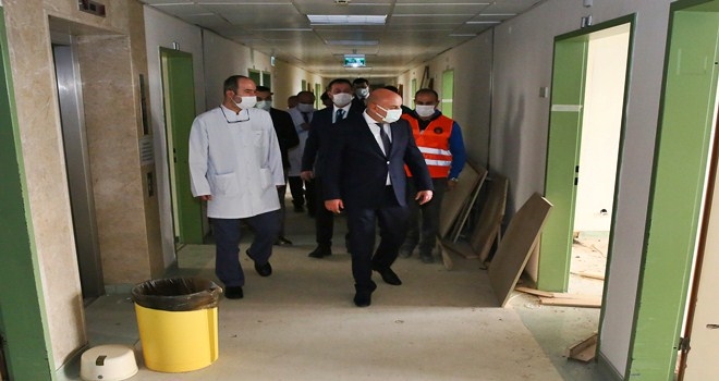 BAŞKAN ALTINOK GAZİLER KATINDAKİ ÇALIŞMAYI DENETLEDİ