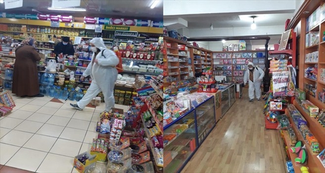 Kızılcahamam´da İşyerleri Dezenfekte Edildi