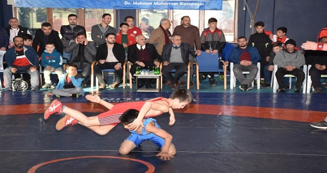 14. Rıza Doğan Minikler ve Küçük Yıldızlar Serbest Güreş Turnuvası Yapıldı