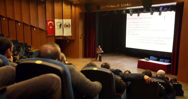 Belediye personellerine iş güvenliği anlatıldı