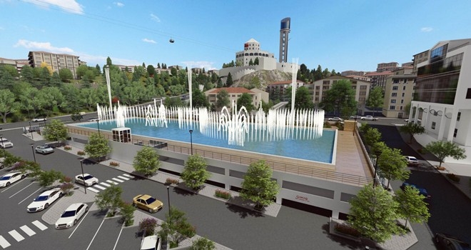ÜSTÜ SÜS HAVUZU ALTI 3 KAT OTOPARK İNŞAATI BAŞLADI 