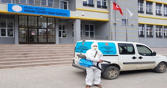 DEZENFEKTEYLE OKULLARDA CORONA ÖNLEMİ
