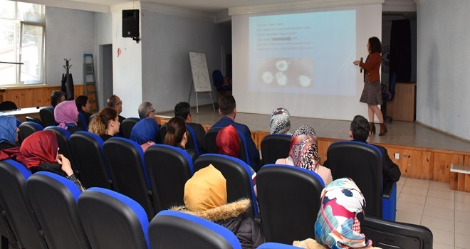 Kızılcahamam´da korona virüsü eğitimi verildi