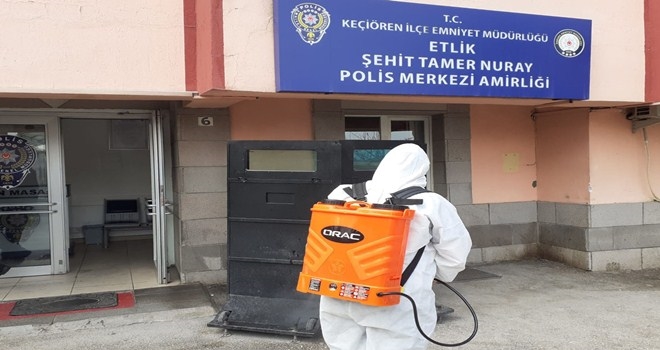KEÇİÖREN´DE KORONAVİRÜSLE MÜCADELE SEFERBERLİĞİ
