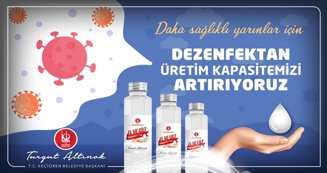 50 BİN DEZENFEKTAN VATANDAŞA DAĞITILACAK