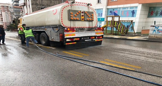 Sokağa Çıkma Yasağı´nda dezenfekte tam gaz