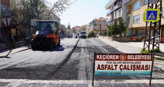 ASFALT SERİM ÇALIŞMALARI TÜM HIZIYLA DEVAM EDİYOR 