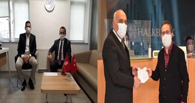 Kaymakam Aksoy ile Başkan Acar Maaşlarını Bağışladı