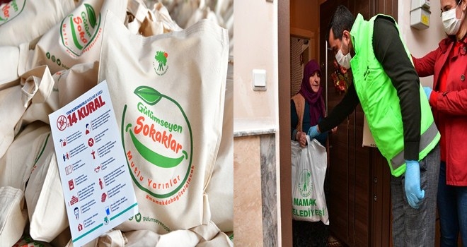 65 yaş üstüne gıda ve hijyen paketi