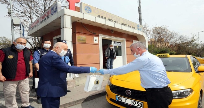 Yenimahalle´de toplu taşımaya maskeli önlem