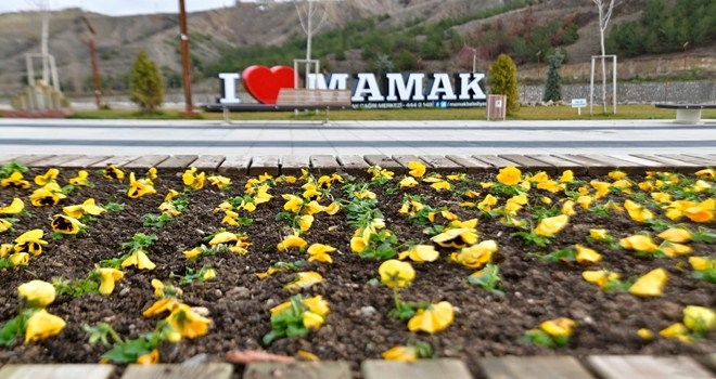 Mamak´ta parklara bahar bakımı