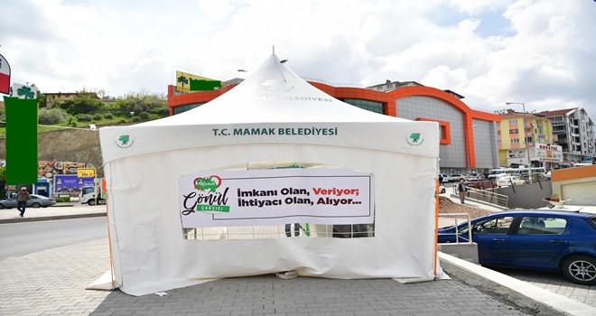 Bu çarşıya imkanı olan verecek, ihtiyacı olan alacak