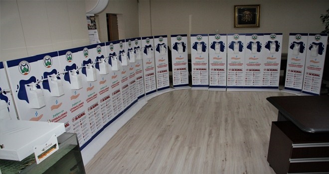 Beypazarı Belediyesi´nden Dezenfekte Ünitesi Desteği