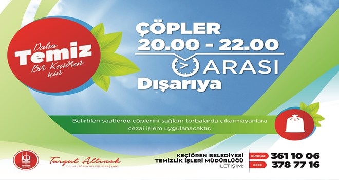 DAHA TEMİZ KEÇİÖREN İÇİN 35 BİN ADET EL BROŞÜRÜ DAĞITILDI