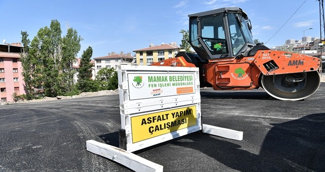Mamak´ta asfalt hamlesi