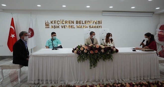 ?SOSYAL MESAFELİ? NİKÂH MERASİMİ