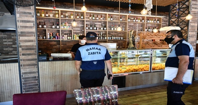 Mamak´ta iş yerlerine yönelik koronavirüs denetimi