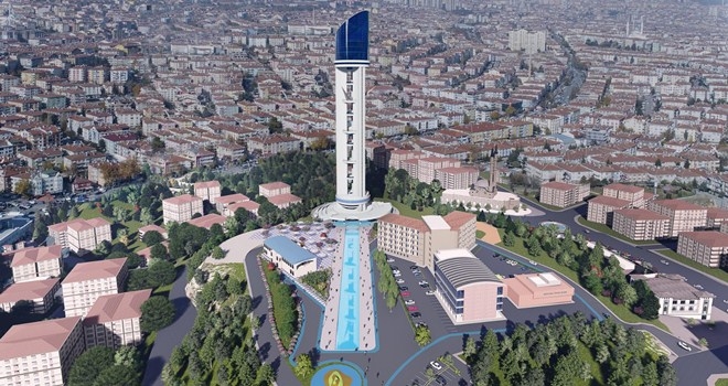 CUMHURİYET KULESİ´NİN YAPIMI TAM GAZ DEVAM EDİYOR