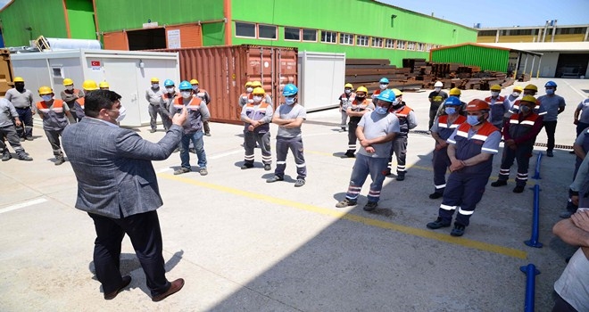 Emek veren, alın teriyle üretenlere ziyaret