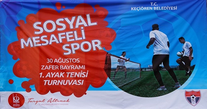 30 AĞUSTOS ANISINA ?SOSYAL MESAFELİ AYAK TENİSİ?