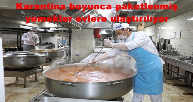 KORONAVİRÜS HASTALARINA AŞEVİNDEN YEMEK HİZMETİ