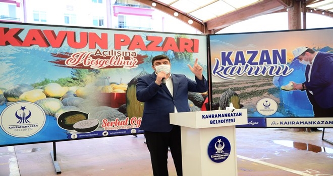 Kahramankazan´ın meşhur kavunu görücüye çıktı