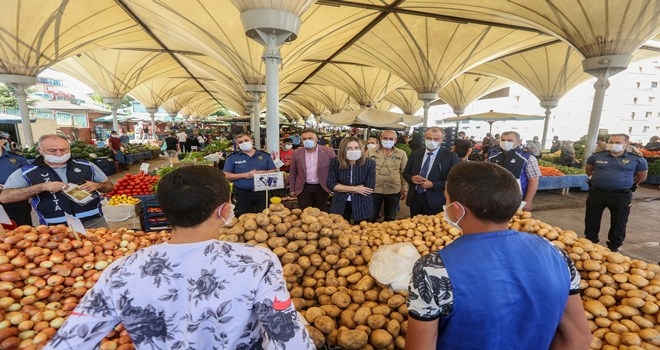 Oğultürk pazar yerinde ortak denetim
