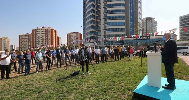 Belediye çalışanları için hatıra ormanı