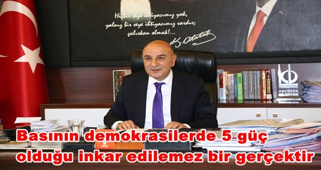 BAŞKAN ALTINOK´UN 10 OCAK ÇALIŞAN GAZETECİLER GÜNÜ MESAJI
