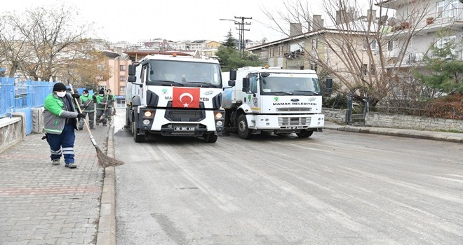 Mamak dip bucak temizleniyor