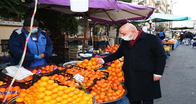 BAŞKAN ALTINOK´TAN 2021´DE DE PAZARLARA SIKI DENETİM