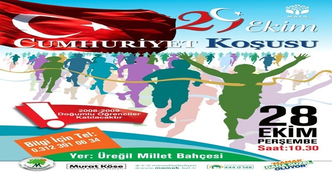 Mamak´ta Cumhuriyet Koşusu düzenlenecek