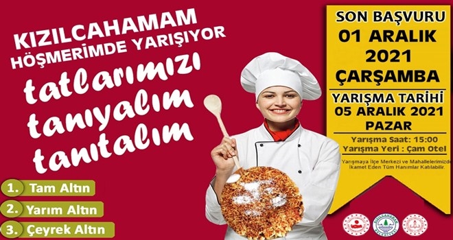 Kızılcahamam´da Höşmerim Yarışması Düzenleniyor