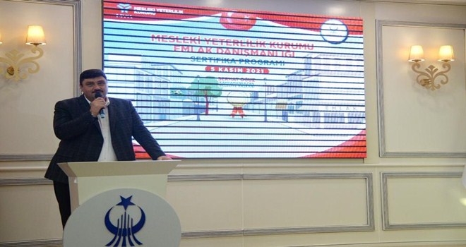 Kahramankazanlı emlakçılara  mesleki yeterlilik sertifikası verildi