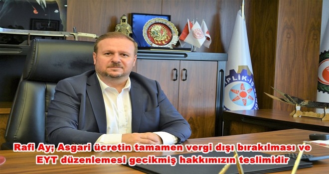 Asgari ücret vergi dışı bırakılmalı