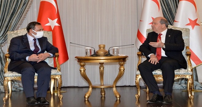 ETİMESGUT HEYETİ KKTC´DE CUMHURBAŞKANI VE BAŞBAKAN TARAFINDAN KABUL EDİLDİ