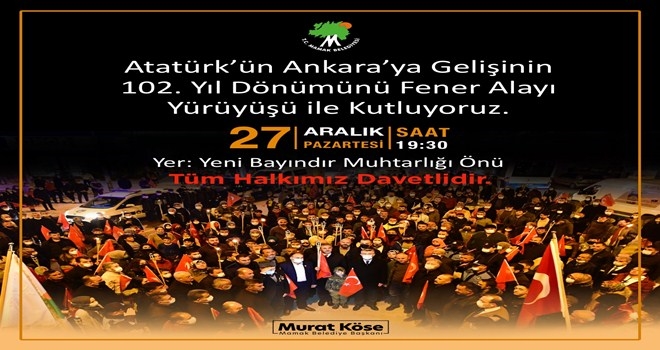 Mamak´ta Atatürk´ün Ankara´ya gelişi kutlanacak