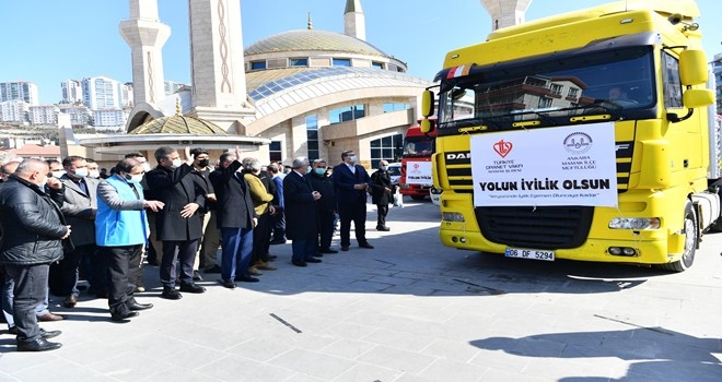 Mamak´tan İdlip ve Azez´e yardım eli