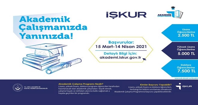 İŞKUR´dan Akademik Çalışmalara Destek