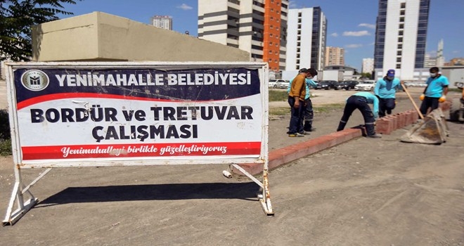 Yenimahalle´de alt yapı çalışmaları aralıksız sürüyor