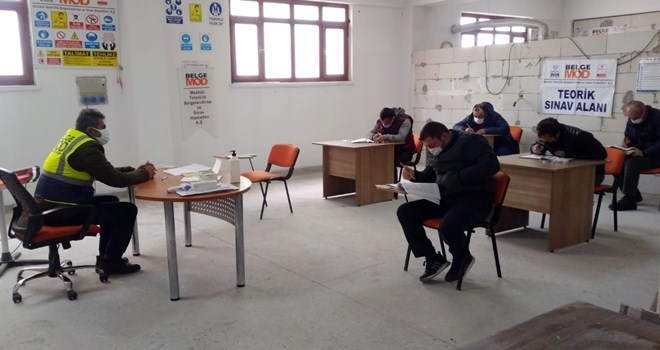 Belediye çalışanlarına Mesleki Yeterlilik sınavları başladı
