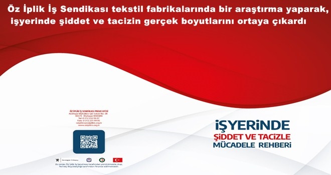 Öz İplik İş´ten Şiddet ve Tacize İlişkin Araştırma
